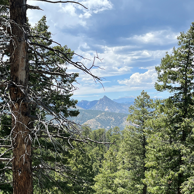 One of Hooper’s views during the long trek through the Colorado mountains One of Hooper’s views during the long trek through the Colorado mountains