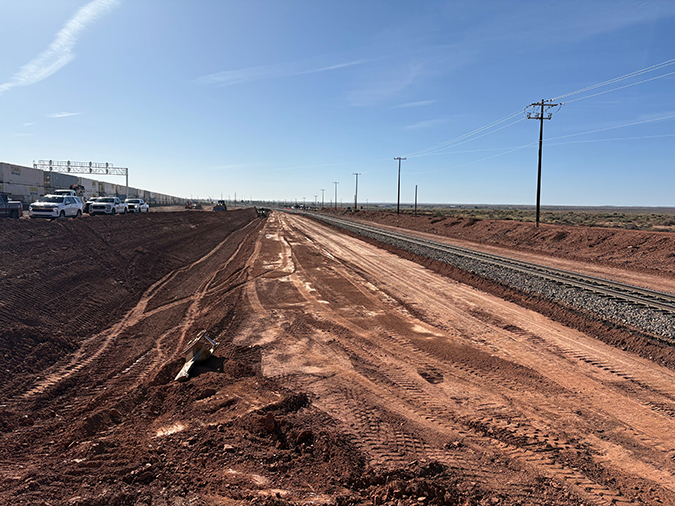 The new lead track location 